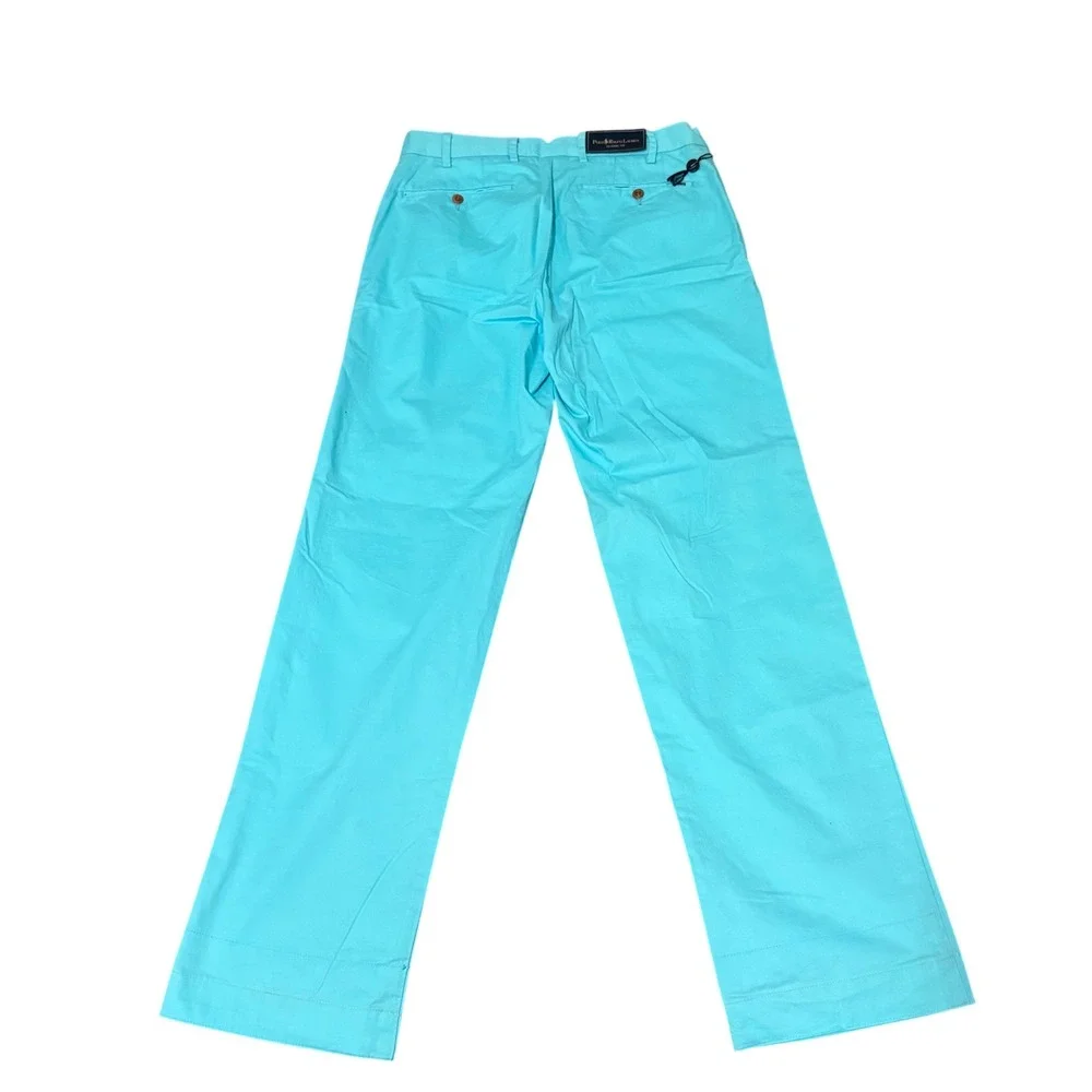 Polo‎ Ralph Lauren Mens Classic Fit Chino Pants Turquoise Blue 30x30 Cotton Pima